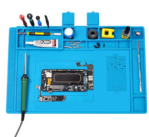 Tampon en silicone TE603 Tapis de soudure isolant résistant à la chaleur Kit d'outils de réparation de téléphone portable Plate-forme d'entretien Tampon en caoutchouc de soudage - Product Image 3