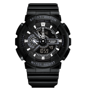 TK-0009 hiển thị kép thể thao đồng hồ màu đen Thứ Sáu sang trọng của nam giới kỹ thuật số Analog xem - Product Image 5