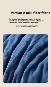 Couette <span class=keywords><strong>d</strong></span>'hiver réversible en polyester, épaisse et chaude, en velours de lait et polaire <span class=keywords><strong>d</strong></span>'agneau, couleur unie, patchwork, écologique, pour hôtel - Product Image 4