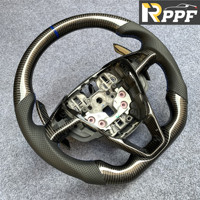 Volante Deportivo de 3 Radios con Fibra de Carbono Real para Ford 2010 Mondeo/2015-18 Edge/2016 Galaxy/2013-16 Fusion/ecoboost