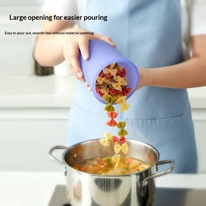 Contenitore per alimenti sigillato a tenuta stagna, scatola per snack in silicone riutilizzabile con coperchio per il pranzo e per il trasporto - Product Image 6