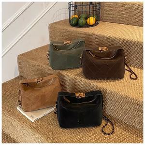 Sac à main pour <span class=keywords><strong>femme</strong></span> en cuir PU et daim, sac bandoulière, sac à main pour <span class=keywords><strong>femme</strong></span>, luxe - Product Image 1