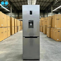 Réfrigérateur-Congélateur Double Porte Sans Givre en Acier Inoxydable 318L Grande Capacité pour Cuisine Domestique, Congélateur Bas, Économe en Énergie