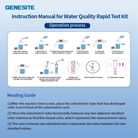 Kit de test rapide de la qualité de l'eau, chrome total, plage de 0 à 2 mg/L, pour l'eau potable, les piscines et les spas, aquarium, kit de test chimique fiable
