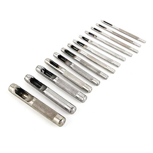 Ensemble de poinçons creux de qualité industrielle, poinçon <span class=keywords><strong>pour</strong></span> <span class=keywords><strong>ceinture</strong></span> en cuir, moule de poinçonnage rond avec huile, personnalisable - Product Image 1