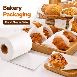 40gsm White & Brown Greaseproof <b>Paper</b> Roll Wholesale Food Grade Bakery <b>Wrapping</b> <b>Paper</b> Manufacturer - Product Image 2