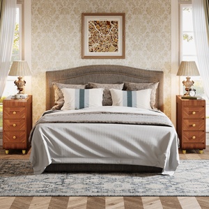 Nightstand with Drawers, Narrow <strong>Bedside</strong> <strong>Table</strong> with Storage, Country Style Side <strong>Table</strong> with Drawers <strong>Skinny</strong> Night Stand End <strong>Table</strong> - Product Image 2