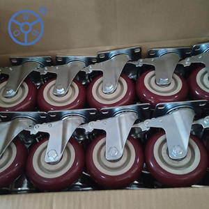 All Style Mittelschwere Rolle schwarz angepasst PU/PVC/TPR/Gummi 3 4 5 Zoll Hoch temperatur ofen stummes Lenkrad - Product Image 3