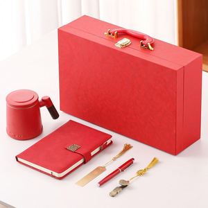 Custom Luxury Corporate Executive Souvenir Gifts Promotional Notebook <b>Bookmark</b> Stationery Set Business Gift Set for Women Men - Product Image 2