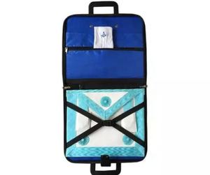 Delantal masónico Grand past Master personalizable totalmente blanco con insignias bordadas a mano Maletín de diseño 3D-Decoración de logotipo - Product Image 2