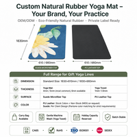 Tapis de yoga Tigerwings antidérapant, conforme aux normes CE, RoHS, REACH, CA65, logo personnalisé, écologique, en PU, grand, épais, pour la remise en forme, l'entraînement et les exercices