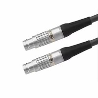 Câble de connexion FGG 0B/1B, ligne de signal et d'alimentation, connecteur compatible 2 3 4 5 6 7 8 broches, fiche aviation métallique avec fil de 0,5 à 5 m