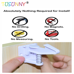 Bé An Toàn Tủ Ổ Khóa Không Có Khoan Dính Bé Bằng Chứng Ngăn Kéo Khóa Trẻ Em Chống Tủ Chốt Cho Trẻ Em Latch - Product Image 3