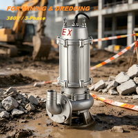 Pompe à boue submersible série BWQ en acier inoxydable 304, anti-colmatage, pour eaux usées industrielles, 380V, pour l'exploitation minière et le drainage des eaux usées municipales