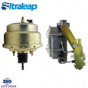 GMFS2-205 1959-1964 GM Full Size (Impala, <span class=keywords><strong>Bel</strong></span> <span class=keywords><strong>Air</strong></span>) 8 "Dual Zinc Booster Conversion Kit W/ Cast Iron Master Cylinder Left Mount - Product Image 2