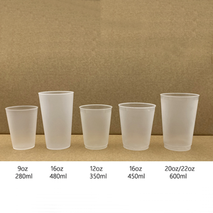 Custom <strong>Reusable</strong> Frosted Stadium Juice Plastic <strong>Cups</strong> for Wedding Party - Product Image 5