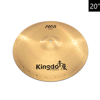 2026 Kingdo H68 Heavy Series 5-Piece Chinese Brass Cymbal Set Professional Sound High Grade Quality Percussion Drum Accessories