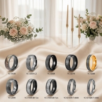 Bagues de couple en tantale 6mm 8mm pour un style classique, luxe, éternité, gris naturel, tantale pur de qualité supérieure, bague de mariage pour homme, ajustement confortable