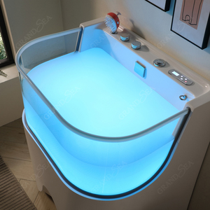 Yüksek kaliteli Pet köpek kedi bakım tamamen elektrikli masaj küveti yeni akrilik Pet küvet SPA duş - Product Image 4