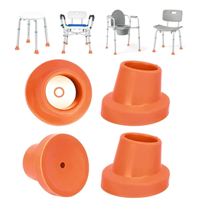 Pieds de remplacement à <span class=keywords><strong>angle</strong></span> inclinable pour siège de bain de chaise de <span class=keywords><strong>douche</strong></span>, embouts de tabourets de <span class=keywords><strong>douche</strong></span> de 28mm et banc de transfert, embouts de pieds à ventouse antidérapants - Product Image 6