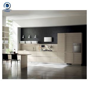 프리마 럭셔리 모던 코너 주방 캐비닛 세트 아일랜드 솔리드 표면 합판 저장 장치 리프트 시스템 도어 패널 싱크 - Product Image 6