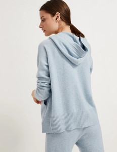 Causal Plain Knit Cashmere <strong>Women</strong> Sweater <strong>Cardigan</strong> Long Sleeves Hat Cashmere <strong>Women</strong> <strong>Cardigan</strong> - Product Image 3