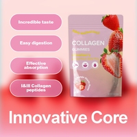 Gummies de collagène VitaHall en marque privée, compléments alimentaires pour favoriser la santé des cheveux, des ongles et de la peau