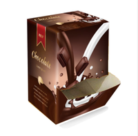 Sachets de café personnalisés imprimés en relief avec distributeur à déchirure, emballage de sachets de thé en carton perforé recyclable pour boîte de présentation