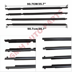 Tira de sellado de goma para ventana de coche, moldura de burlete para ventana de puerta lateral para <span class=keywords><strong>Toyota</strong></span> <span class=keywords><strong>RAV4</strong></span> 2006-2012, versión corta solamente - Product Image 3