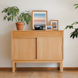 Modo Japanese Style Glass <b>Sideboard</b> Cabinet with Storage for <b>Kitchen</b> Wall-Mounted Chongqing Origin - Product Image 4