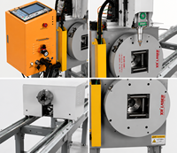 Machine de découpe laser à fibre CNC économique XR-TP80 Mini, petite découpeuse de tubes métalliques pour petit atelier de traitement