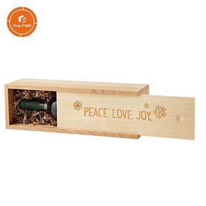 Contenant de rangement en <span class=keywords><strong>bois</strong></span> personnalisé, <span class=keywords><strong>vide</strong></span>, boîtes à <span class=keywords><strong>vin</strong></span>, bon marché, avec couvercle en acrylique coulissant, vente en gros - Product Image 2