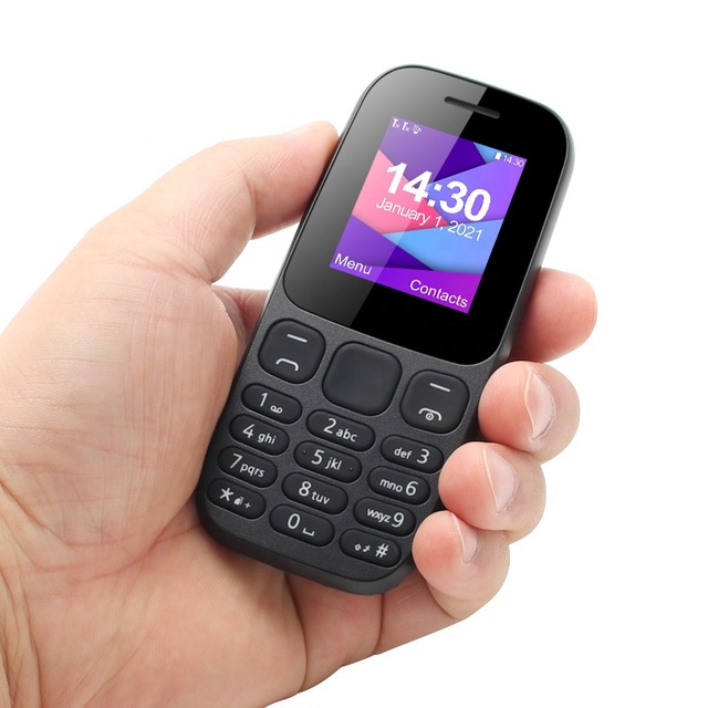 2026 Low Cost Dual SIM China Mobile Phone Small No Camera Phone with 1.77 Inch QQVGA TFT Screen and 3 Colors Available
