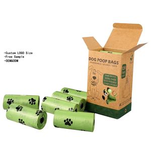 Sacs à déjections canines biodégradables sur mesure en gros d'usine, sacs à crottes jetables grande capacité pour ramassage des excréments - Product Image 1
