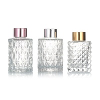 Bouteilles en verre pour diffuseurs de parfum en gros, 50 ml, 100 ml, 150 ml, 200 ml, transparentes, givrées, ambrées, pour diffuseurs de parfum