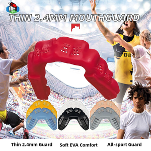 Protège-dents Siddiqui Hosinex BM EVA 2,4 mm fin Microfit pour football, hockey, lacrosse, baseball, softball, basketball, jeunes et adultes, souple - Product Image 2