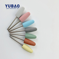 Polisseur en silicone pour bijoux et prothèses dentaires, accessoire pour fraiseuse à ongles de laboratoire et pièce à main de machine de meulage