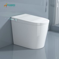 Nouvelle toilette monobloc en céramique avec siphon, cuvette allongée, bidet à capteur intelligent pour la maison