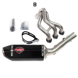 Échappement pour moto, système d'échappement complet, tuyau de liaison pour Yamaha MT-09 FZ-09 <span class=keywords><strong>MT09</strong></span> FZ09, pas <span class=keywords><strong>Tracer</strong></span> 14-18, silencieux d'échappement - Product Image 3