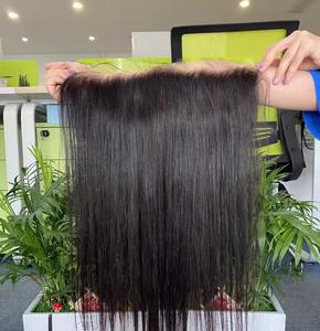 Lavishbeauty 13x6 Pelucas de cabello humano con frente de encaje Transparente HD Cierre frontal de encaje Peluca de cabello de bebé - Product Image 1