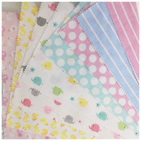 Hot Selling Baby-Use Weiche warme Baumwolle Flanell Stoff haut freundlich Langlebig für Home Deco Quilt ing Taschen Spielzeug Printed Design Home
