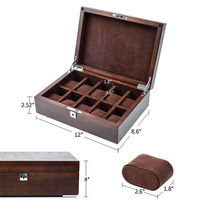 Boîte de montre de luxe, boîte cadeau en bois personnalisée pour bijoux, montres et lunettes