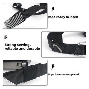 Q&C Ascendedor de Aluminio para Aviación Tipo Pie Izquierdo, Agarrador de Cuerda Ajustable <span class=keywords><strong>SOB</strong></span>, Equipo de Escalada y Montañismo para Exteriores con Autobloqueo - Product Image 4
