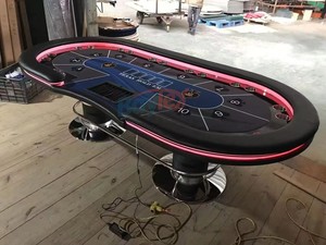 Vendita in fabbrica tavolo da Poker professionale da tavolo da Poker 10 posti di alta qualità da tavolo Poker personalizzato Blackjack - Product Image 5