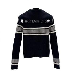 Pull en maille pour femme, style nouveau, luxe léger, col marin en jacquard, blocs de couleur, maille de haute qualité, vêtements pour femme - Product Image 4