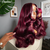 Perruque de cheveux humains vierges vietnamiens, longue, ondulée, double densité, avec nœuds blanchis, dentelle HD transparente, sans colle, avec closure