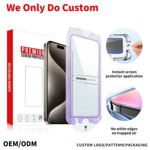 Kit d'installation de protection d'écran en verre trempé 2.5D 9H pour la série 15, ultra-fin, anti-traces de doigts, avec outil d'alignement automatique OEM - Product Image 1