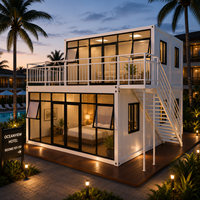 Casa Prefabricada Modular de 3 Dormitorios Lista para Habitar, Fabricada en China, Kit de Cabaña Pequeña de Acero, Casa Contenedor en Venta