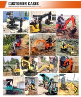 Mini-pelles compactes de 1,7 tonne en gros de Chine avec godet à pince à vendre