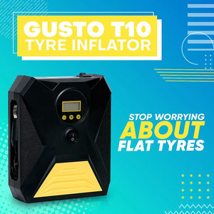 HF-8002 12V tragbarer Autoreifen-Inflator-Kompressor | Präzisions-Digital anzeige + Not-LED-Licht | ABS-Bau - Product Image 4